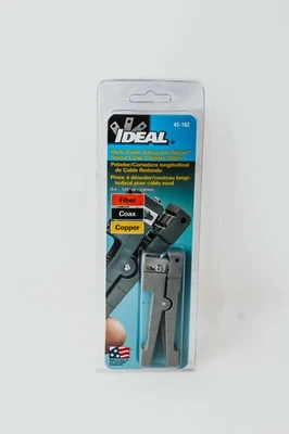 Ideal 45-162 Coaxial Cable Stripper, Up to 1/8", 3.2mm O.D, Gray - Image 1 of 2