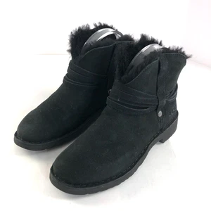 Botines UGG de gamuza para mujer 5,5 Pasqual forrados de lana invierno negros - Imagen 1 de 11
