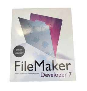 FileMaker Developer 7 Retail Full Version Windows Mac Original CD w/ License Key - Picture 1 of 4