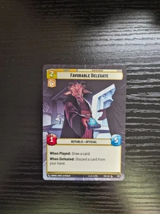 Star Wars Unlimited - Favorable Delegate #473 - Hyperspace - Picture 1 of 2