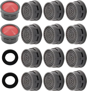 20 Pack Faucet Aerator, Faucet Flow Restrictor with Washers Replacement Parts In - Picture 1 of 12