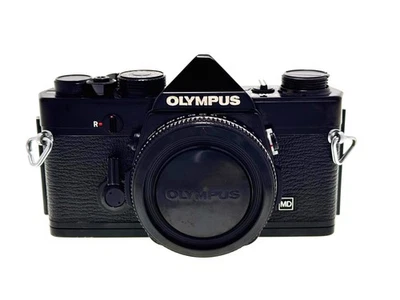 Vintage Olympus OM-1n Black Body Only Boxed - Stunning (Exc) - Image 1 of 4