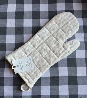 1 guante de horno a rayas Hearth & Hand Magnolia marfil/crema nuevo con etiquetas Foto 1 de 3