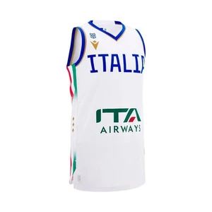 BASKETBALL ITALY - JERSEY SHIRT HOME - MACRON - Season 2025/26 - Picture 1 of 3