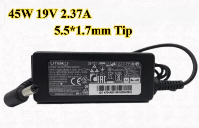 Genuine Lite-On Adaptor 45W 19V 2.37A PA-1450-26 5.5*1.7mm Tip Charger for Acer - Image 1 of 3