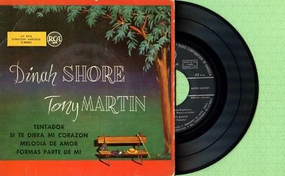 DINAH SHORE & TONY MARTIN / Tempting / RCA 3-20063 Press Spain 1957 EP VG+ — 第 1/4 张图片