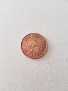 Coin - 1951 Australian Penny Genuine Circulated King George VI KG Polished Londn - Picture 1 of 4