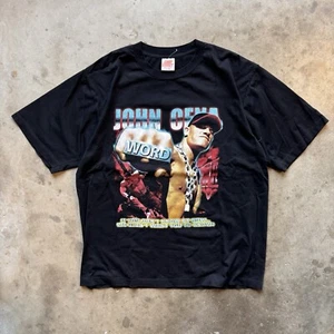 John Cena You Cant See Me Modern BL Shop Street Tag WWE Wrestling T Shirt XL - Picture 1 of 7