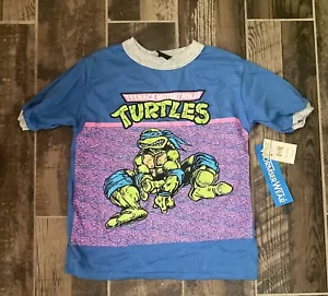 VINTAGE 80s 90s TMNT TEENAGE MUTANT NINJA TURTLES T-SHIRT YOUTH MEDIUM (10-12) - Picture 1 of 3