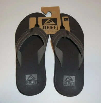 Sandálias tanga Reef masculina tamanho 8 elemento TQT marrom fiip flops novas masculinas - Imagem 1 de 4