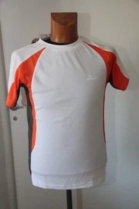 Original Damen T-Shirt Running ROGELLI Elba weiß orange und grau S neu - Bild 1 von 1
