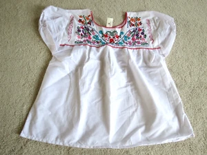 Disney Parks J.R. PALACIOS Mexico Embroidered Authentic Floral Tunic Boho Top XL - Picture 1 of 14