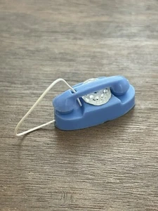 Vintage Barbie blau Princess Style Drehtelefon Zubehör Diorama Clone - Bild 1 von 4