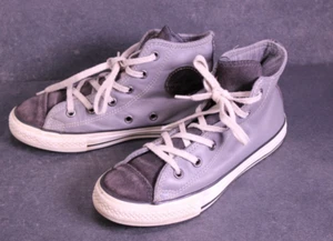 Converse All Star Classic Hi Kinder Sneaker Chucks Gr. 32 grau Leder BC1450 - Bild 1 von 12