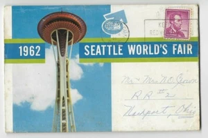 CARPETA DE RECUERDOS~FERIA MUNDIAL DE SEATTLE DE 1962, SEATTLE, WA~14 VISTAS - Imagen 1 de 3