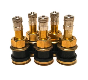 KEX Five TR501 Straight Brass Clamp in Tubeless 1.5 inch Truck or Bus Valve Stem - Picture 1 of 2