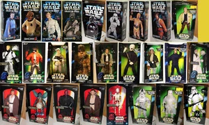 STAR WARS U CHOOSE 12"MAUL QUI GON LUKE CHEWIE OB1 ZAM CLONE TROOPER - Picture 1 of 39
