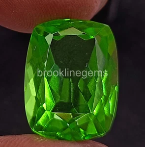 Natural Green Emerald 14 Ct Cushion Cut EGL Zambia Loose Gemstone 5ART - Picture 1 of 12