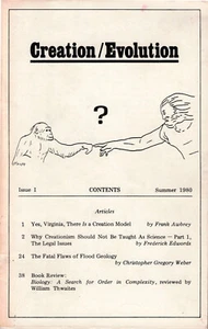 Creation / Evolution Journal #1 American Humanist Association NCSE Creationism - Picture 1 of 1