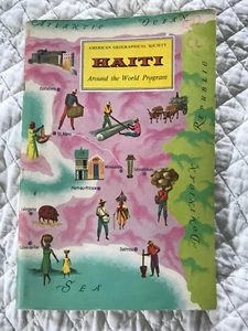 American Geographical Society Around the World Program Haiti Book Vtg Culture - Bild 1 von 8