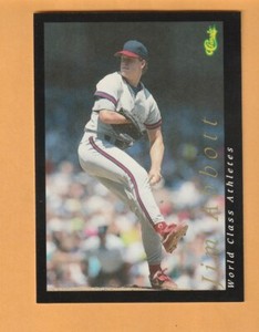 Jim Abbott 1992 Classic World Class Athletes #45 California Angels 3I