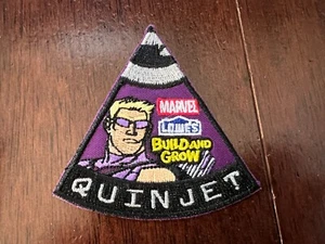 PARCHE QUINJET 2015 MARVEL AVENGERS LOWE'S BUILD AND GROW HAWKEYE arte cómico - Imagen 1 de 3