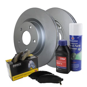 Front Brake Kit 296mm Rotors Akebono Ceramic Pad Set For Nissan Altima 2007-2013 - Picture 1 of 8