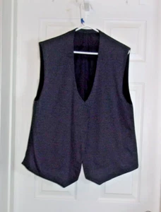 Homemade Amish Mennonite Plain Men vest Black/gray Size large - Picture 1 of 2