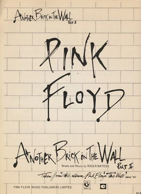Pink Floyd - Another Brick In The Wall Part II - Sheet Music - Roger Waters - Image 1 of 4