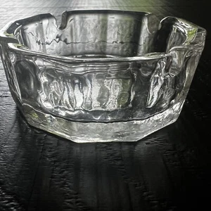 Runde Kieselsteine Glas Aschenbecher Mid Century Modern Struktur Blenko Stil - Bild 1 von 7
