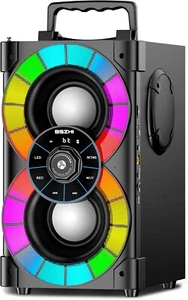 Portable Bluetooth Speakers 80W Big Powerful Wireless Stereo Sound Boombox Outdo - Picture 1 of 5