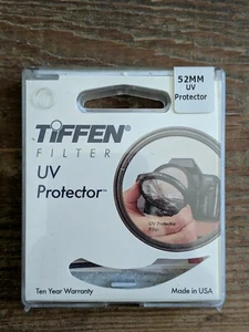 Tiffen 52mm UV Protection Filter Made in USA Original Box and Manual - Picture 1 of 5