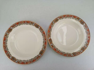2 Keeling & Co Ltd Burslem LOSOL WARE England Lipped Soup Dessert Bowls (B) VGC - Picture 1 of 5