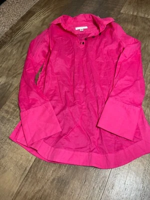 Vestido Camisa Mujer ISAAC MIZRAHI XS Rosa Manga Larga Foto 1 de 4