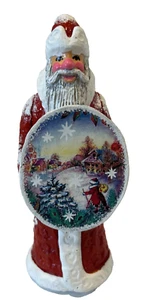Vintage  Russian Santa Claus With Hand Painted Shield - Picture 1 of 4