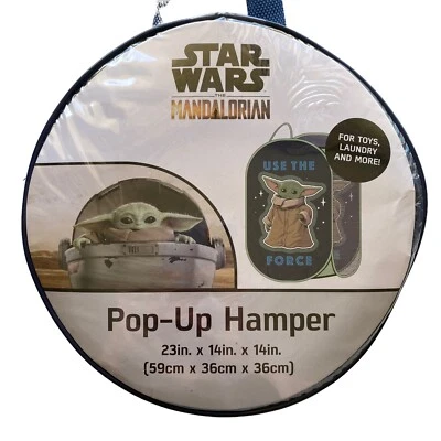 Disney+ Star Wars Baby Yoda  Mandalorian Pop-Up Hamper/Toy Storage NEW - Image 1 of 4