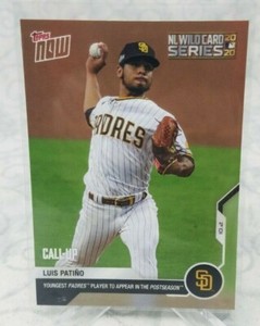 2020 Topps Now Luis Patino #360 Youngest Padres Player to Appear in Postseason