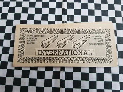 GO FOR BROKE BOARD GAME 1985 MB GAMES SPARE REPLACEMENT PARTS SHARE CERTIFICATES - Image 1 of 2