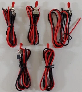 Install Bay IBMTS Toggle Switch Mini with 20 Inch Leads On and Off - 5 Pack - Picture 1 of 6