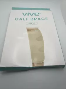 Vive Calf Brace - Adjustable Shin Splint Support Lower Leg Compression Wrap GR51 - Picture 1 of 5