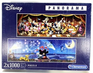 Clementoni Disney puzzle panoramico 2x1000 pezzi 1 completo e 1 mai usato - Foto 1 di 9