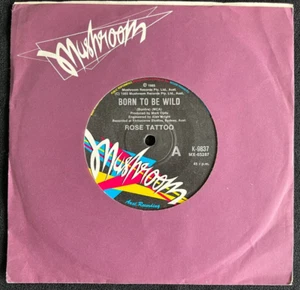 ROSE TATTOO BORN TO BE WILD 1985 AUSTRALIAN RELEASE 7" 45 - Picture 1 of 2