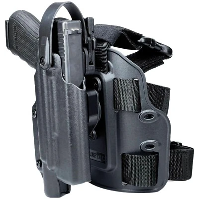 BLACK SCORPION OUTDOOR GEAR Level II QR Duty Drop Leg Holster fits Glock 17,19,22,31,44,45 w/ X300