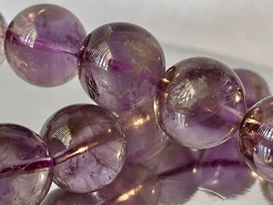 8.8" "Ultra Violet Ray/AAAA"~Purple Amethyst Azeztulite Quartz Bracelet C1405 - Picture 1 of 10