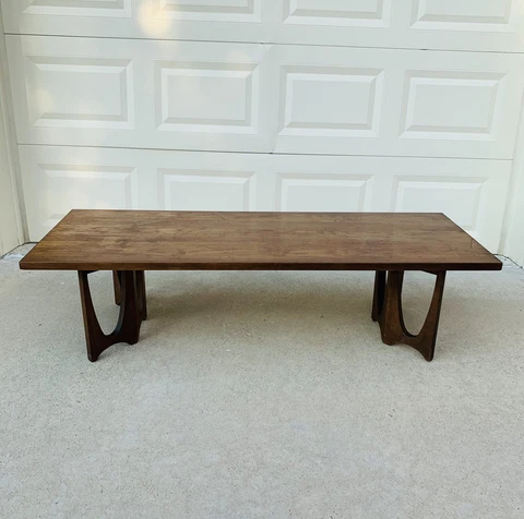 Rare BROYHILL BRASILIA Sculptured rectangle COFFEE TABLE Mid Century Modern MCM Cover