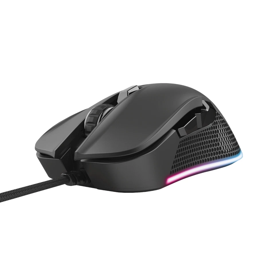 Trust Gaming GXT 922 Ybar RGB LED Gaming Maus USB 200-7200 DPI 2,1m Kabel - Bild 1 von 1