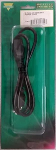 Kabel unbegrenzt 3 Fuß 10 A, 18 AWG abgeschirmt geformt Netzkabel NEU - Bild 1 von 2