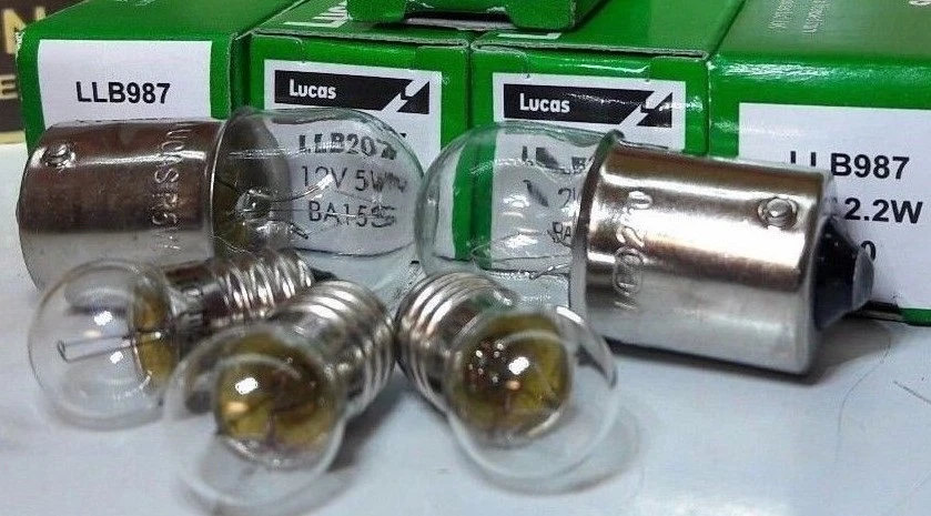 Land Rover Series 1 80" OEM Genuine Lucas Dash Filament Light bulbs 12v E10 Set - Image 1 of 1