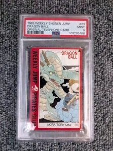 1989 WEEKLY SHONEN JUMP Telephone Cards DRAGON BALL Shenron PSA 9 - Picture 1 of 2