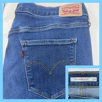Levi Strauss 311 Shaping Skinny Blue Wash Women's Jeans Size 32 - Image 1 of 4